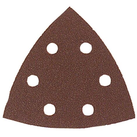 Triangolo auto-adesivo multiuso Classic Larg. 94 Lung. 94 Grano 40 Perforato 6 pezzi Confezione da 50