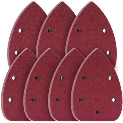 Triangular Sandpaper 10 x 40/60/80/120/180/240/400 Triangle Sanding Disc 70 Pieces for Sander