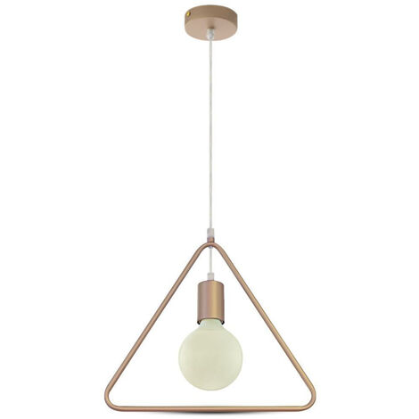 Triangular triangular triangular geometric suspension lamp e27 colour champagne 3837