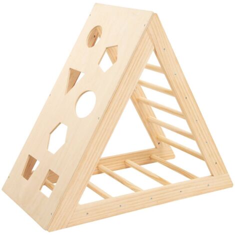 Triángulo de escalada infantil - pino - 80x93 cm - Atmosphera créateur d'intérieur