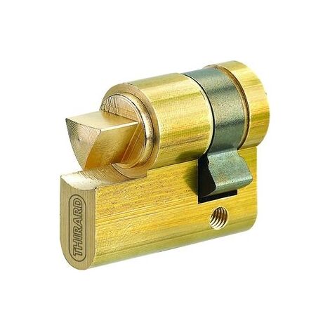 Triángulo interior de medio cilindro THIRARD - Latonado - Hembra - 30x10 mm - 053009
