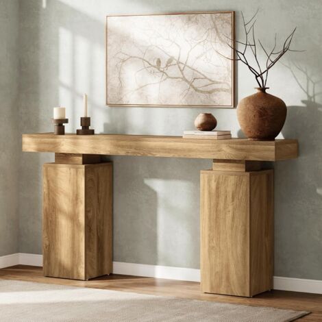 Tribesigns 160 cm langer Konsolentisch, Bauernhaus-Eingangstisch hinter der Couch, Holz-Foyer-Ständer, Eingangsstation, moderne Flur-Akzent-Möbel für Wohnzimmer-Dekor, Eingang