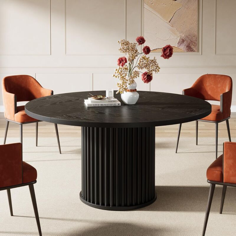 Tribesigns Table Ronde Salle Manger 120cm