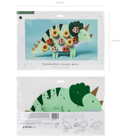Triceratops Snack Wall, 38x23 cm, Mix