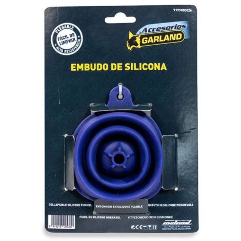 Trichter für Kraftstoffe Garland 7199000026 Blau Silikon Biegsam