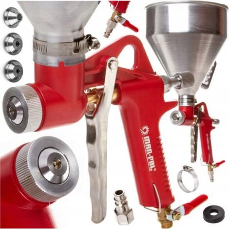 Trichterpistole Putzpistole Spritzpistole Putzhexe Putzmeister 3 Düsen (5L-ALU)