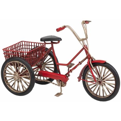 Triciclo de metal rojo 22x11x14