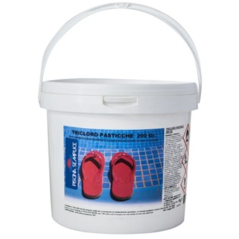 TRICLORO PASTIGLIE DA 200GR PER PISCINE 1 Kg LAPI