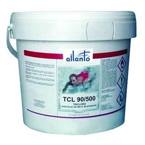 TRICLORO PASTIGLIE MANTENIMENTO  IN PASTIGLIE DA 500 GR PER PISCINA - SPA  KG 10