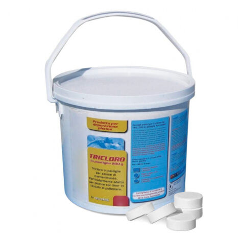 Tricloro Poolmaster 10 kg pastiglie 200 gr per piscine fuori terra e interrate