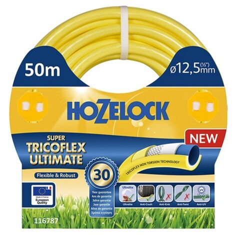 Tricoflex 116787 Tubo da giardino Ø Interno del tubo flessibile=13 mm 50 m 50 m Giallo