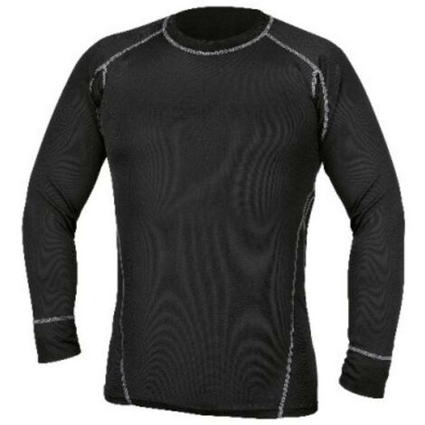 Tricot de corps manches longues homme BETA 7992N - Noir - 2XL