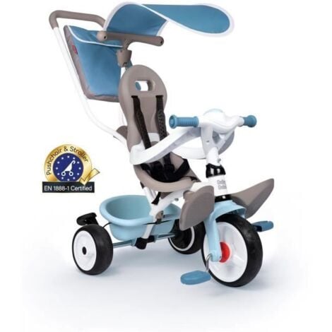 Tricycle enfant Baby Balade Plus Bleu - Smoby