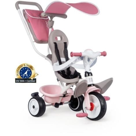 Tricycle enfant Baby Balade Plus Rose - Smoby