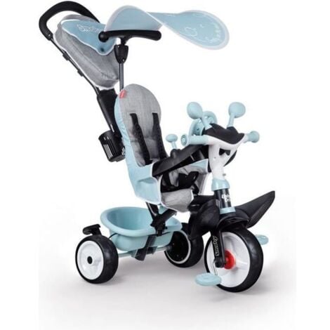 Tricycle enfant Baby Driver Plus Bleu + Ombrelle - Smoby