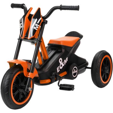 Tricycle, vélo pour enfants, vélo d’équilibre, vélo pour enfants avec pédales, vélo d’équilibre pour enfants 18-36 mois, acier, 79x44x47 cm, orange