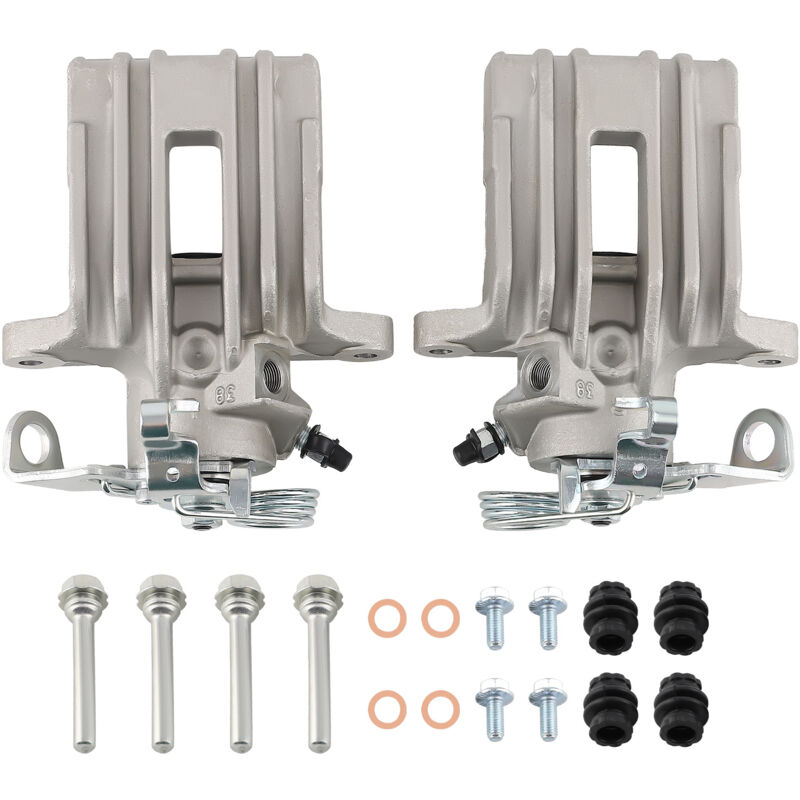 2 x Rear Brake Calipers Solid Kit for vw Golf MK4 1998-2005 1.4 1.8T 1.9 tdi