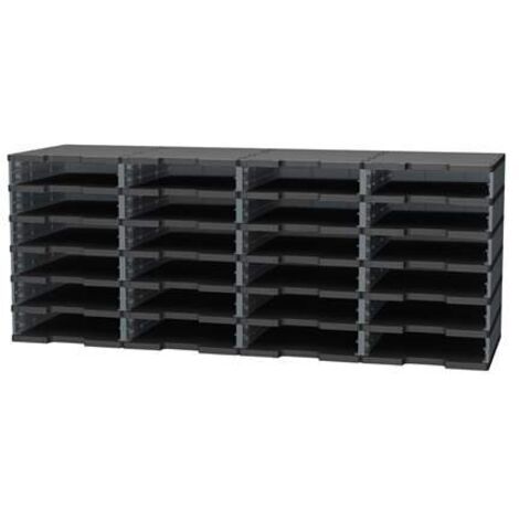 Trieur 24 cases standards Modulodoc Exacompta gris