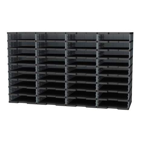 Trieur 36 cases standards Modulodoc Exacompta gris