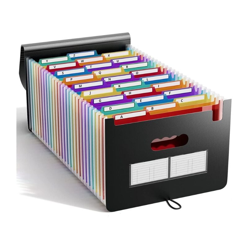 Trieur A4 25 Pochettes/Range Document/Rangement Papier- Trieur Rangement documents Classeur Organiseur Documents Trieur Extensible Accordéon Document