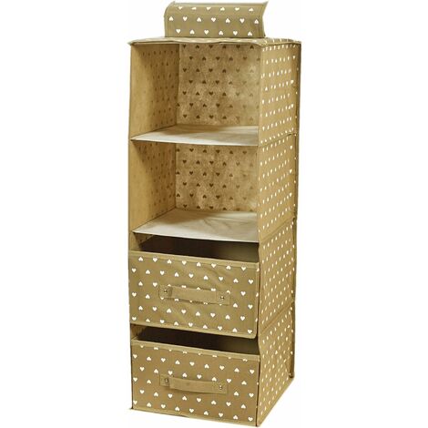 TRIEUR AVEC 2 GRANDS TIROIRS EN TNT BEIGE