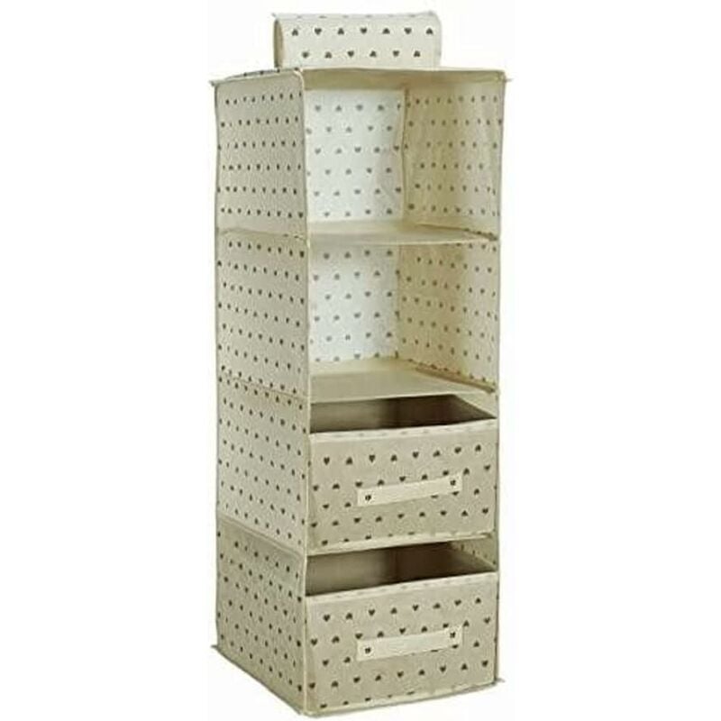 Trieur avec 2 grands tiroirs en tnt crème