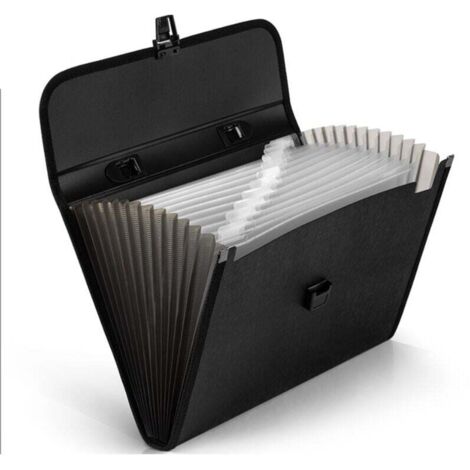 Trieur Document 13 Compartiments en Format A4,Accordéon Classeur avec Couvercle, Extensible Rangement Papier Administratif Trieur Pochette à Soufflet pour Bureau école ou Maison