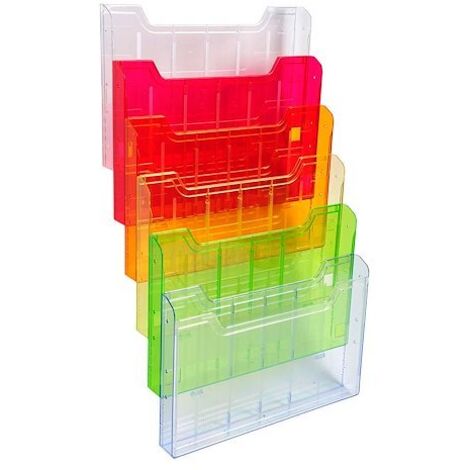 Trieur mural 6 cases plastique Exacompta horizontal assorti