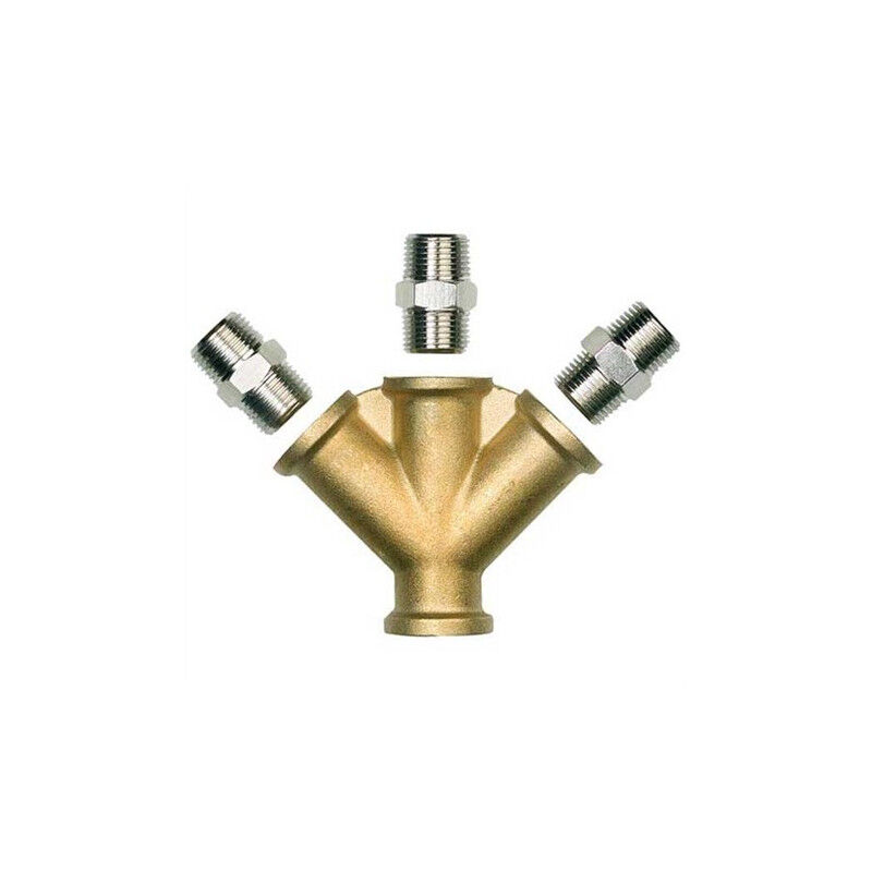 

Trifurcación rosca hembra 3/8" BSP, 4 adaptadores rosca macho 3/8" BSP