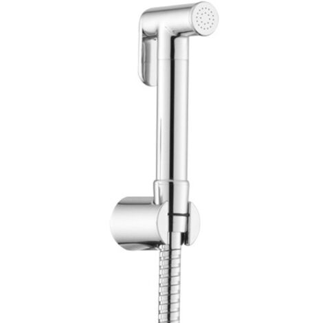 Trigger Spray - Douchette de bidet avec support et flexible, chrome