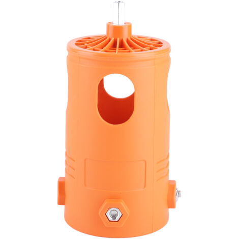 Trilladora de maíz con accesorio para taladro eléctrico para la separación automática del grano [Modelo descascarillador eléctrico - Plástico naranja duro]