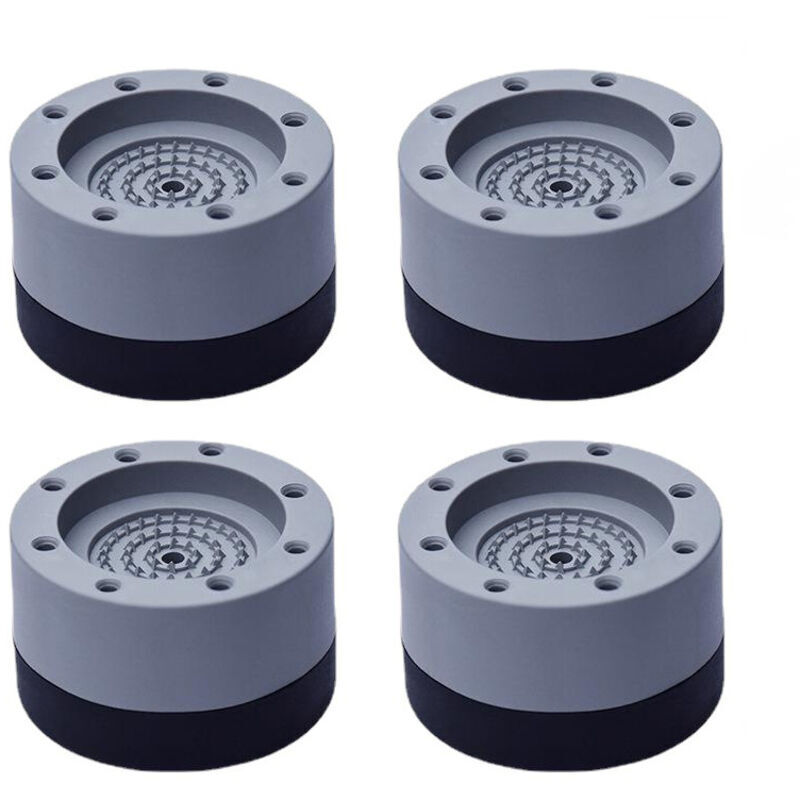 TRIMEC 4 Pièces Patins Anti Vibration, Pieds en Caoutchouc pour Machine à Laver Coussinets Pied de Machine à Laver Tampon Anti-vibration, pour