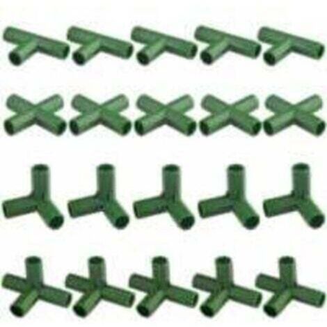 TRIMEC, confezione da 20 robusti connettori per telai da giardino, adatti per serre e piante, 11 mm.