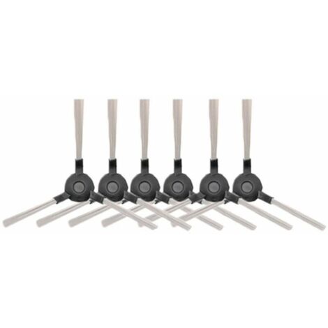 Trimec – Lot de 6 brosses latérales pour aspirateur robot Amibot – Compatible Pure, Pulse, Prime – Installation facile – Nettoyage optimal des coins