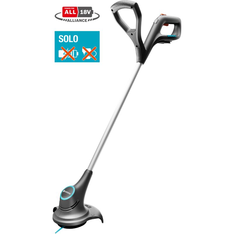 Gardena - Coupe-bordures SmallCut 23/18V power for all. Diamètre de coupe 23 cm. Lames plastique. Batterie Li-Ion. Sans batterie. (14702-55)