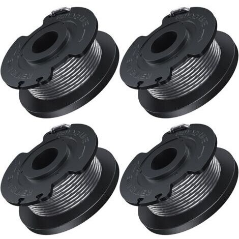 Trimmerfaden, 1,65 mm Durchmesser, 4,9 m lang, kompatibel mit Bosch, geeignet für EasyGrassCut Akku-Rasentrimmer, enthält 4 Stück Trimmerfadenspulen (F016800569).