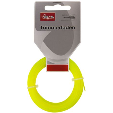 Trimmerfaden Mähfaden 15 Meter Ersatzfaden Trimmerschnur für Trimmer ver. Größen