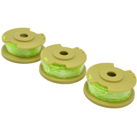 Trimmerfadenspule, 3-teilige Ersatzspule, passend für Ryobi Trimmerteile, 0,08 Zoll, 18 V, 24 V, 40 V