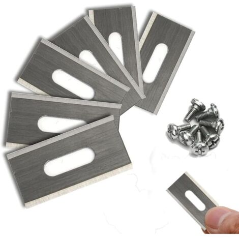 Trimmerklingen für HUSHWA Trimmer, doppelt geschärfte Edelstahlklingen, 36,5 x 18,5 x 0,65 mm (silber, 30 Klingen pro Packung).