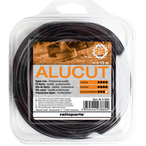 TRIMMERLINIE 2,4MM RIF 1513934 KOMPATIBEL ALUCUT