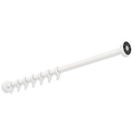 Tringle à rideau 1000mm. inox blanc mat profond