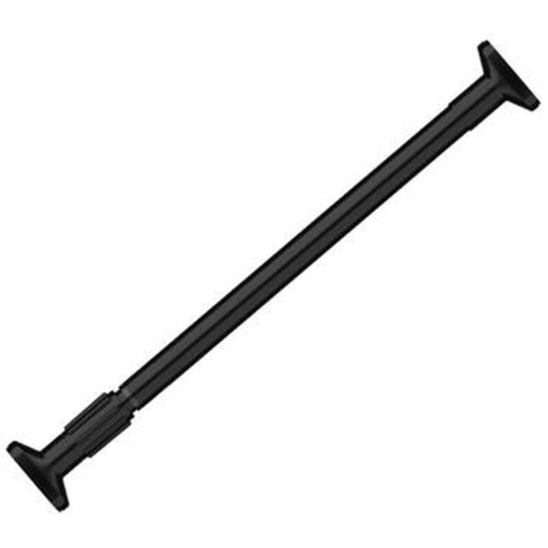 Tringle à rideau de douche rétractable sans poinçonnage, tringle à rideau de salle de bain, accessoires de salle de bain, 50-80 cm, noir
