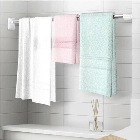 Tringle à Rideau De Douche Tringle Télescopique 110 à 200 Cm Acier 59798