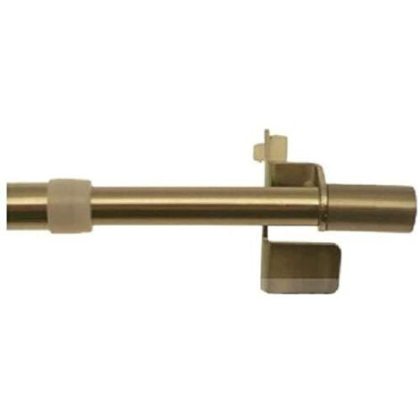 Tringle à rideau extensible autobloquante 80-110 cm – Décor laiton – Diamètre 10 mm – Fixation sans perçage – Ateliers 28