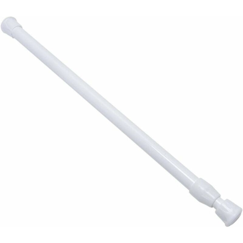 Memkey – Tringle à rideau extensible 30-50cm – Installation sans perçage – Métal durable avec extrémités en caoutchouc – Pour douche et placards
