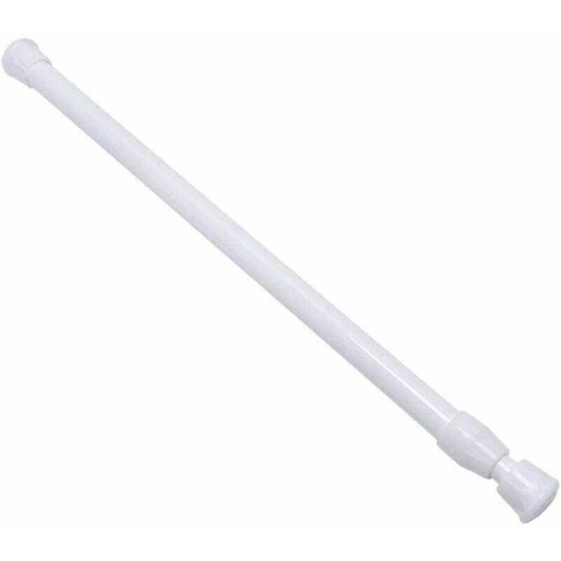 Tringle à rideau extensible, barre de tension extensible, facile à installer pour rideaux en filet, barres télescopiques extensibles pour rideau de