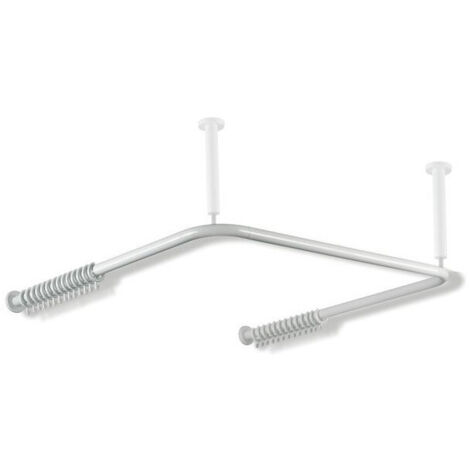 Tringle à rideau SERIE 801 d: 33mm 1000x1000x1000mm 28 R. blanc