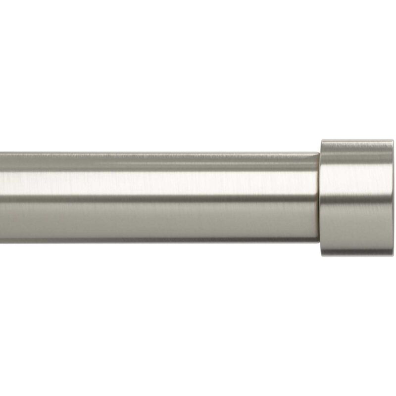 Tringle à rideaux en métal nickel Cappa Longueur réglable de 91 à 168 cm