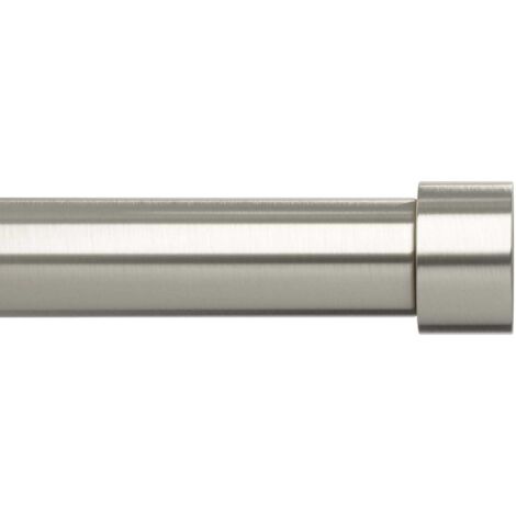 Tringle à rideaux en métal nickel Cappa Longueur réglable de 91 à 168 cm