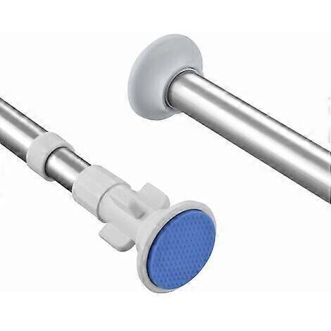 Tringle à rideaux télescopique extensible en acier inoxydable, barre réglable pour fenêtre, douche, chambre et porte (90-160 cm)